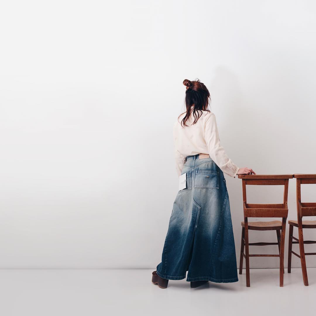 mina perhonen ミナペルホネン always デニムスカート