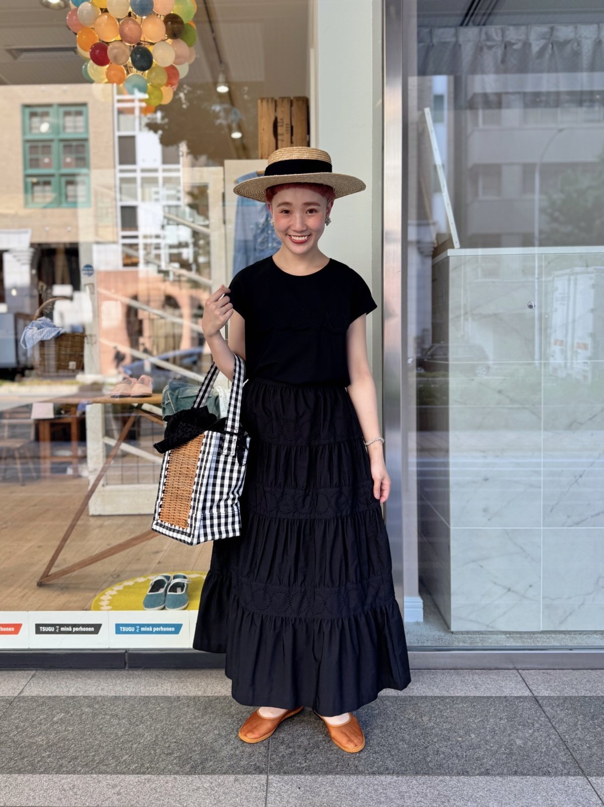 mina perhonen ミナぺルホネン tambourine ティアードスカート