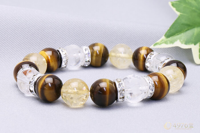 四神獣・シトリン・タイガーアイ ブレスレット ｜ 天然石通販の4976堂