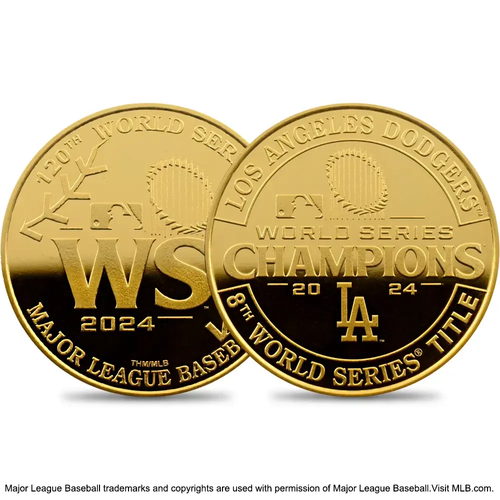MLB ドジャース ワールドシリーズ 2024 優勝記念 1.5トロイオンス
