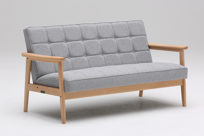 送料無料】カリモク60 Kチェア2シーター ミストグレー - ー北欧家具