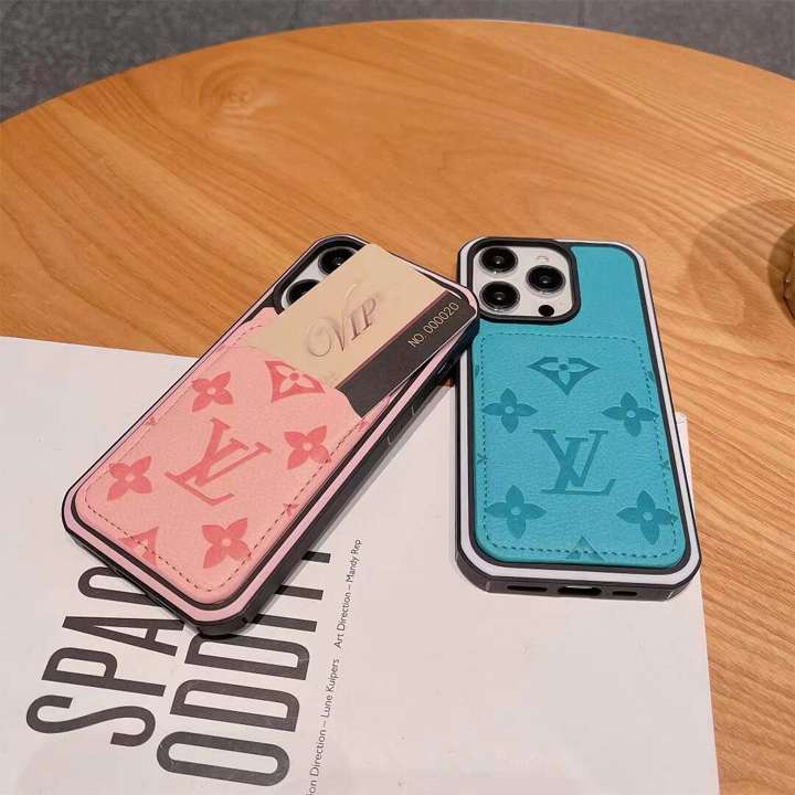 ルイヴィトンiphone17pro/17promaxケース エンボスレザー バイカラー