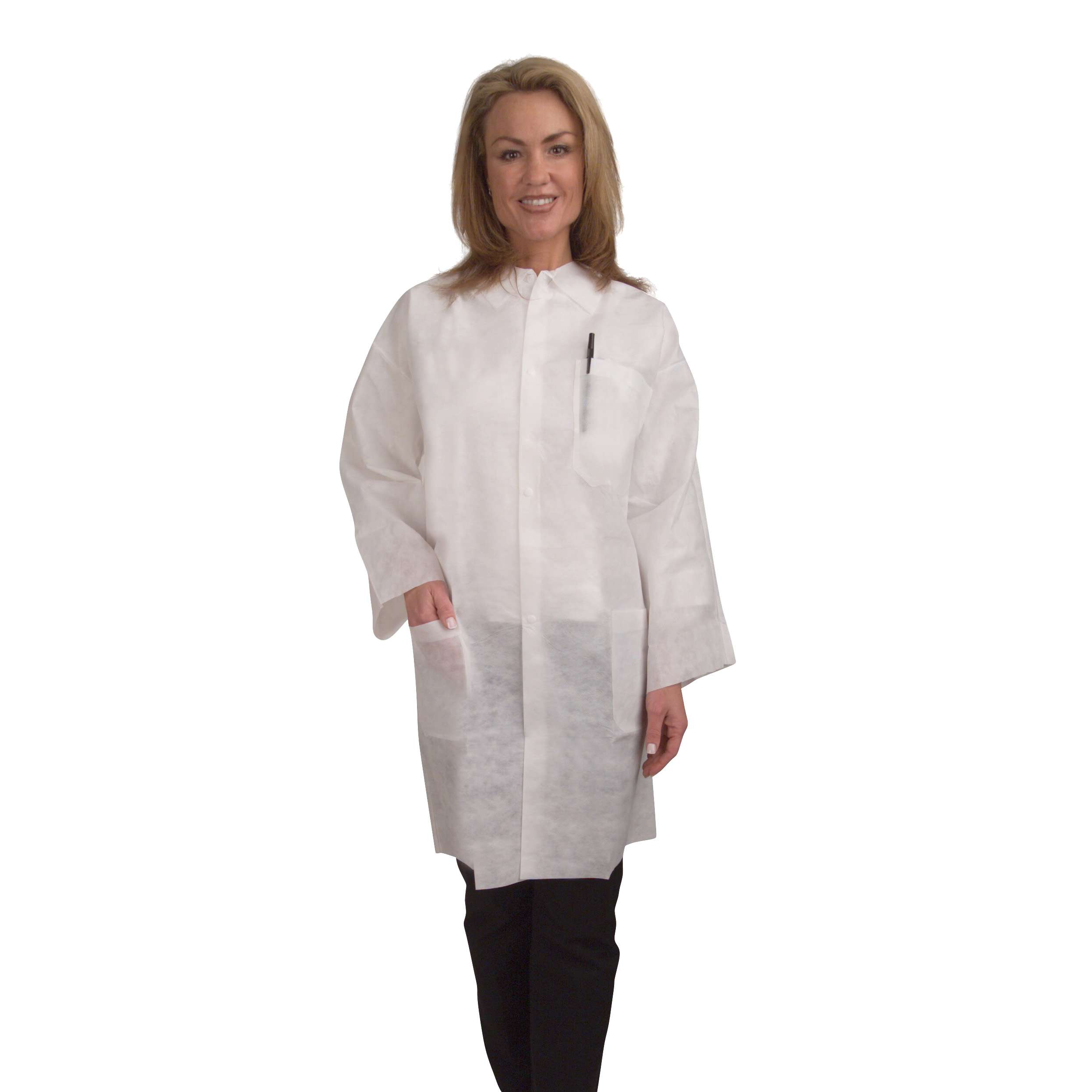 Polypropylene, Lab Coat: #LC55 - Cordova Safety