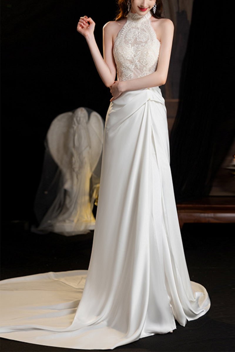 737835089170 マーメイド 韓国風 即納ドレス サテン ウェディング