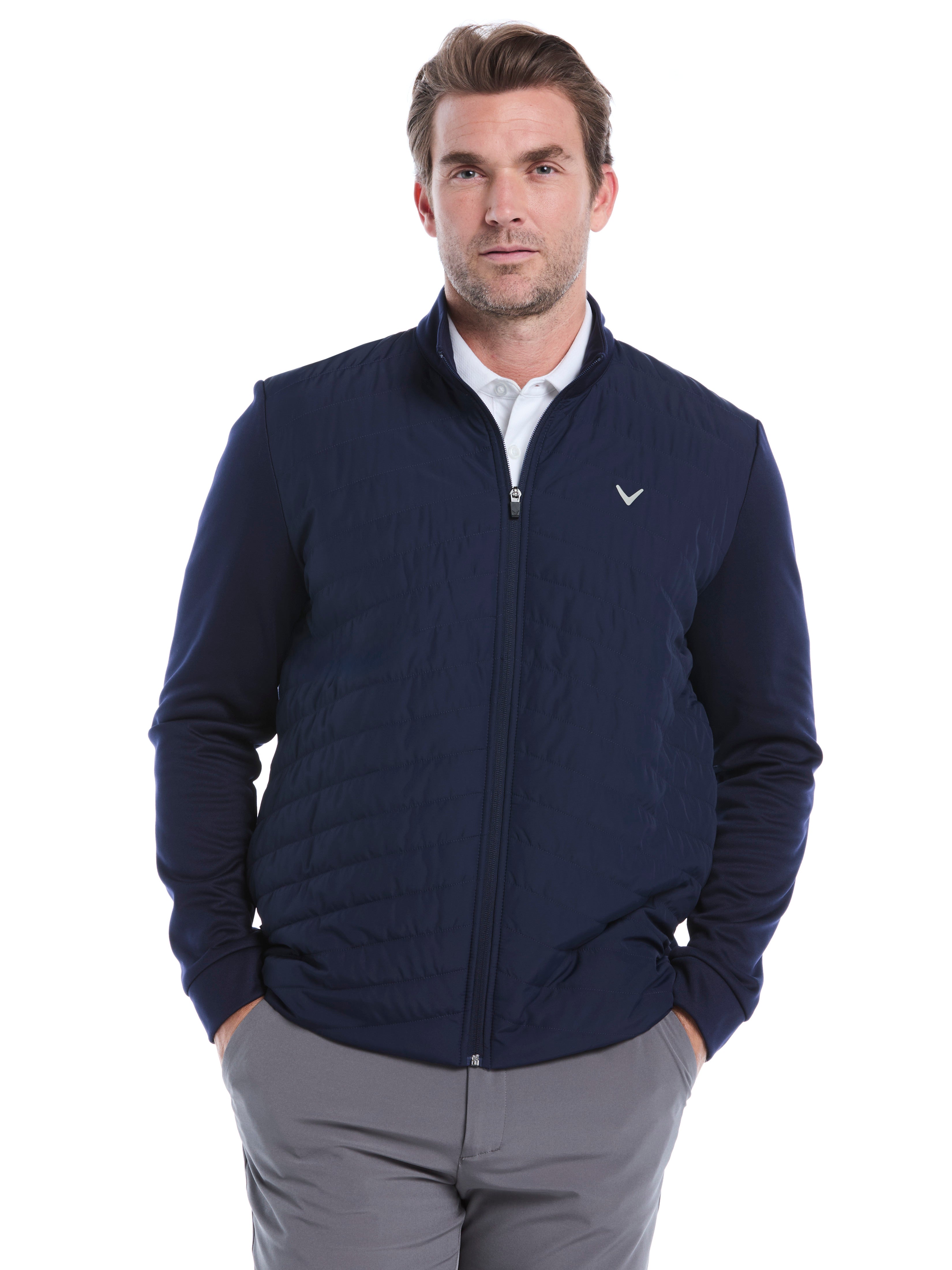 Mens Quilted Puffer Full Zip Golf Jacket – Callaway Apparel