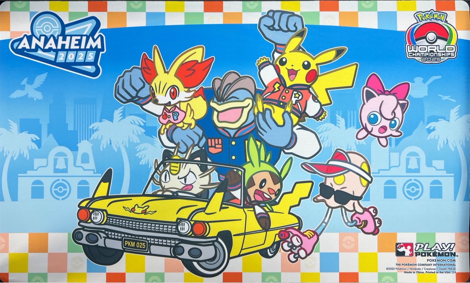 現地限定】 WCS 2025 アナハイム ピカチュウ プレイマット③ WCS2025