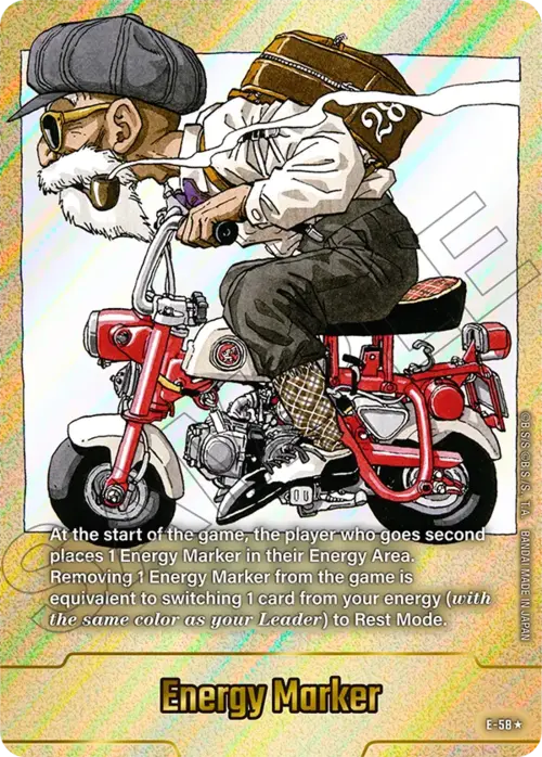 エナジーマーカー E-58 パラレル 金 亀仙人 MANGA BOOSTER エナジー