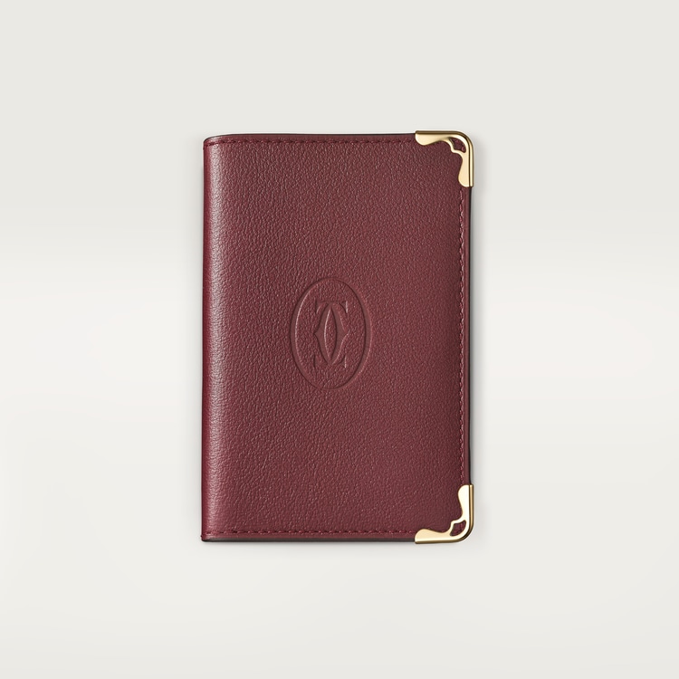 CRL3001574 - Card Holder, Must de Cartier - Burgundy calfskin