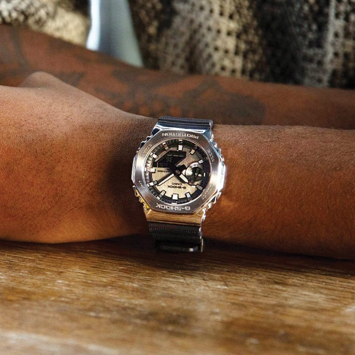 GM2100-1A | Black/Silver Steel Metal Watch | Casio G-SHOCK