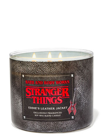 Bath&BodyWorks】3-wickキャンドル（14.5oz）：Eddie's Leather Jacket