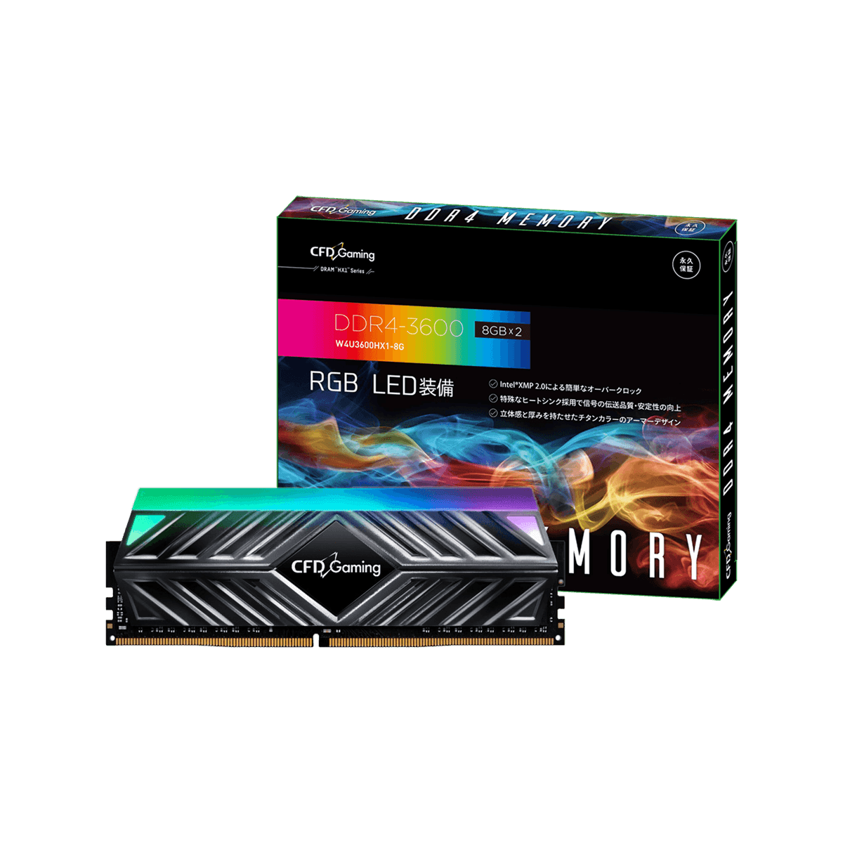 W4U3200CX1-16G | CFD Gaming CX1シリーズ DDR4-3200 デスクトップ用