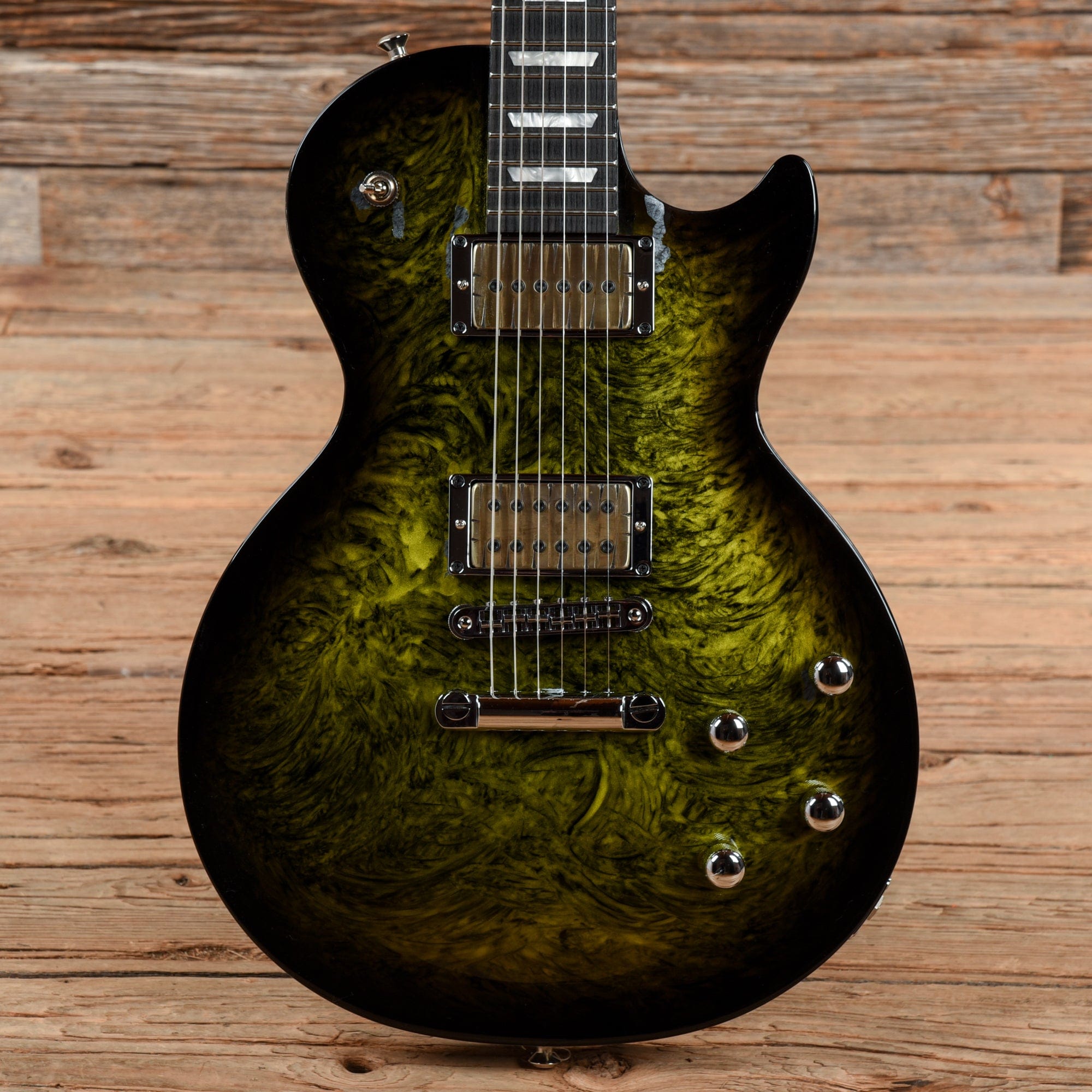 Gibson USA Anniversary Nashville Flood Les Paul Studio Green Swirl