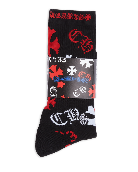 STENCIL SOCKS | Chrome Hearts