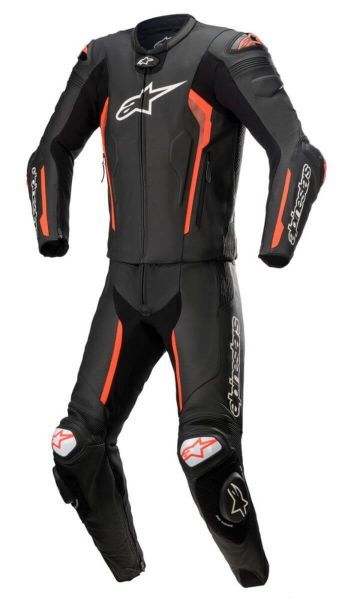 Alpinestars Missile V2 2-P Leather Suit Black Red Fluo | 12% SALE!