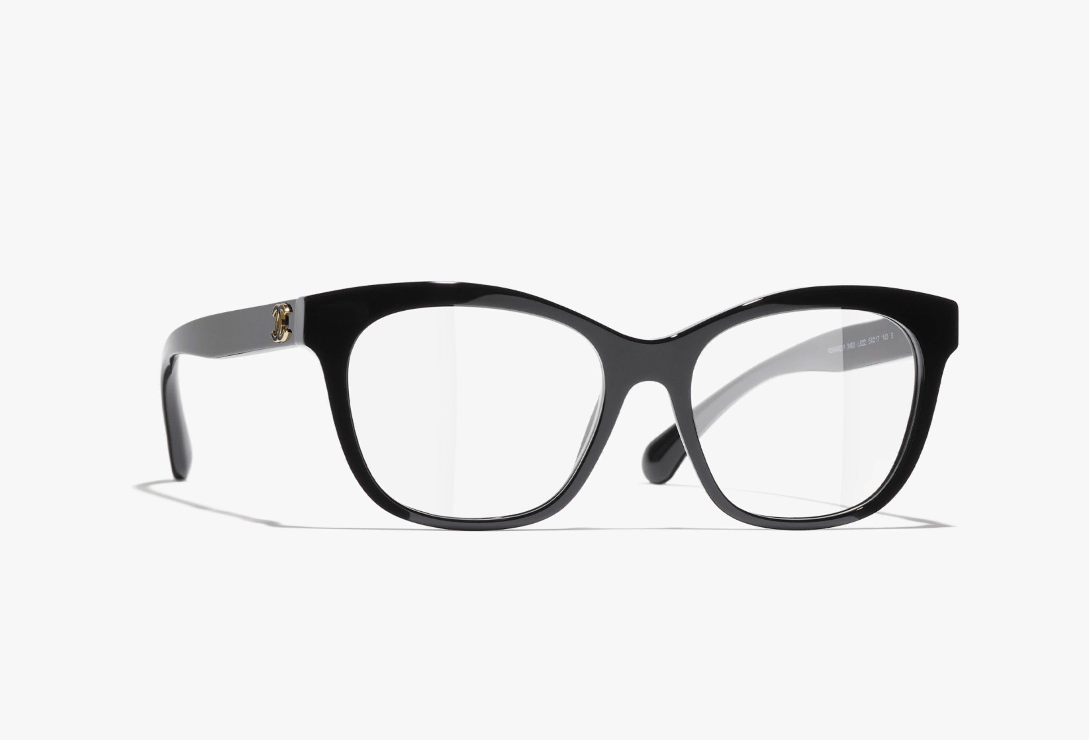 CHANEL オプティカル: スクエア シェイプ オプティカル, アセテート