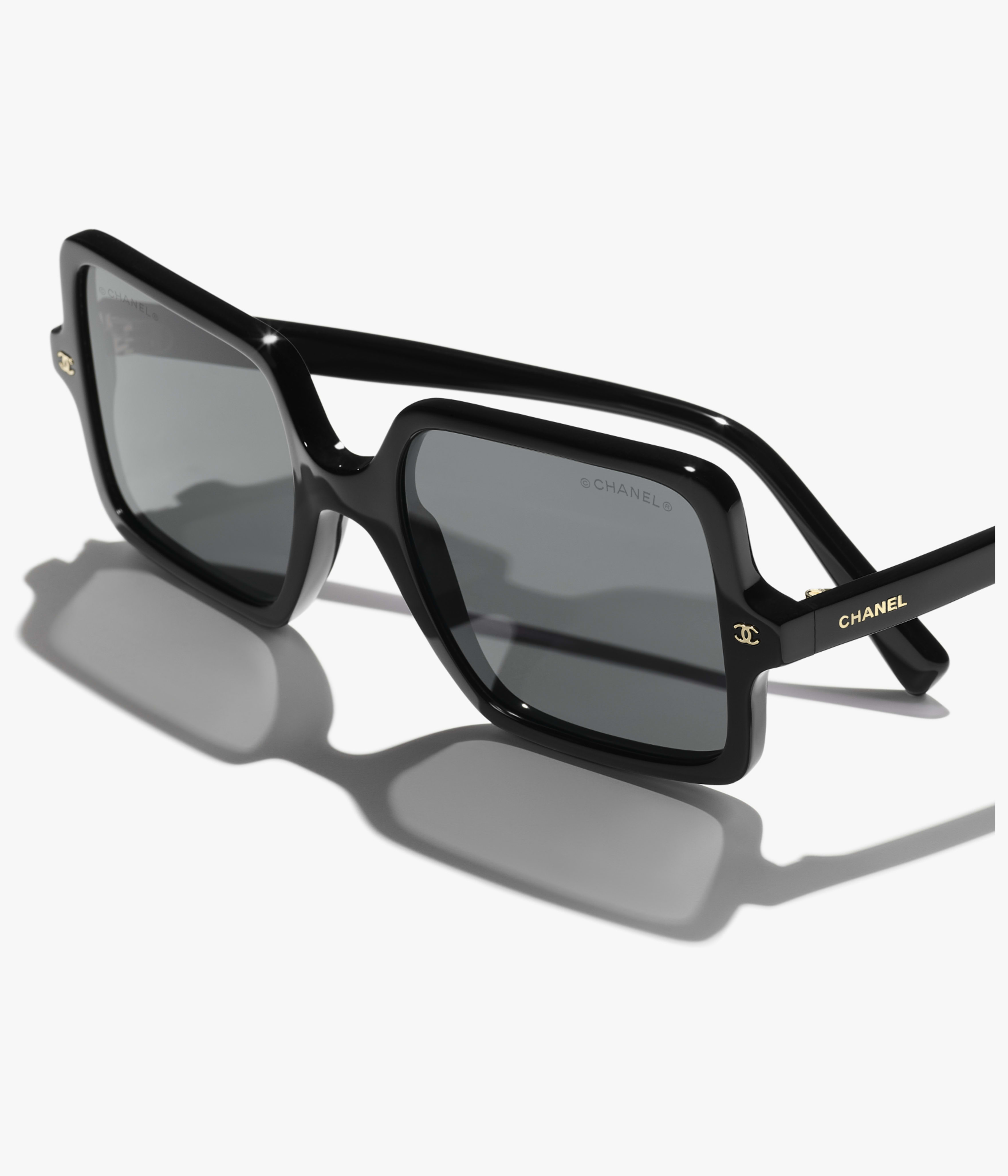 CHANEL サングラス: スクエア シェイプ サングラス, アセテート 9193
