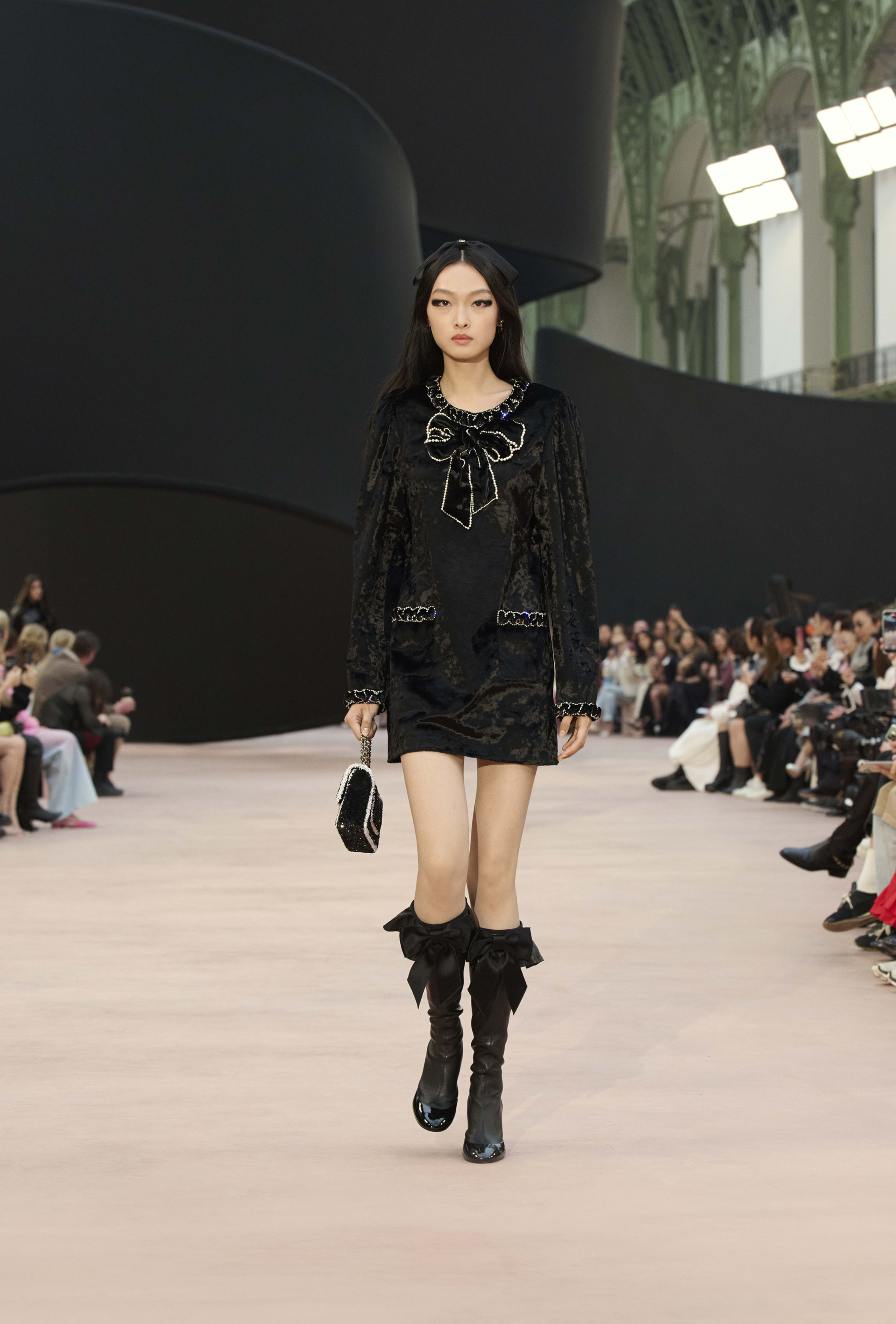 ヘアバンド - ミックス ファイバー、シルク & メタル、ブラック