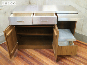 unico】ウニコ STRADA(ストラーダ) キッチンカウンター オープン/食器