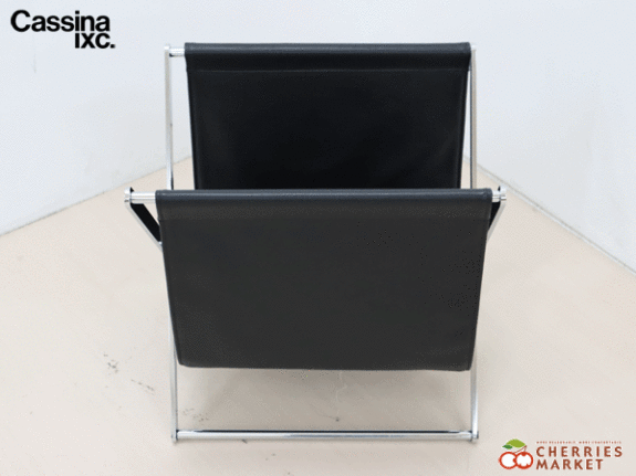 Cassina】カッシーナ 黒革 マガジンラック オリジナル 限定品 出張買取