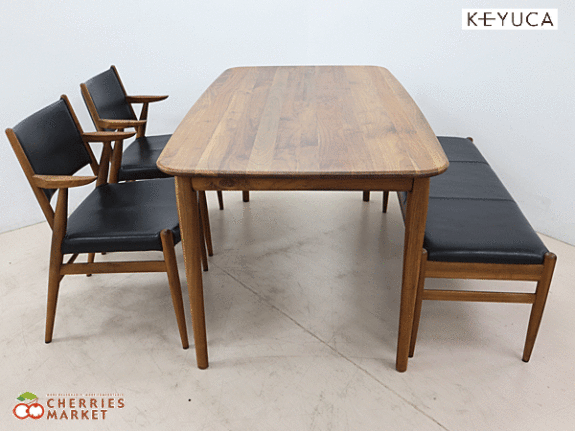 KEYUCA】ケユカ オーフス ダイニング4点セット ダイニングテーブル