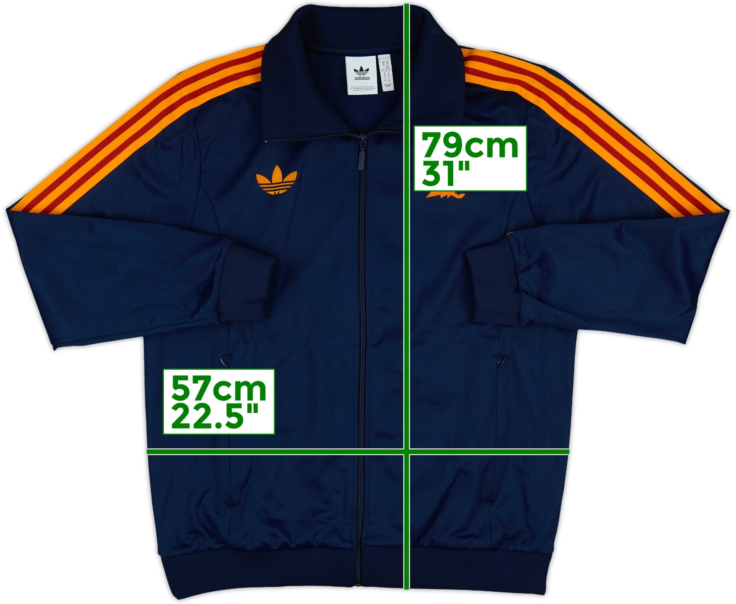 2024-25 Roma adidas Originals 1993 Track Jacket - 8/10 - (XL)