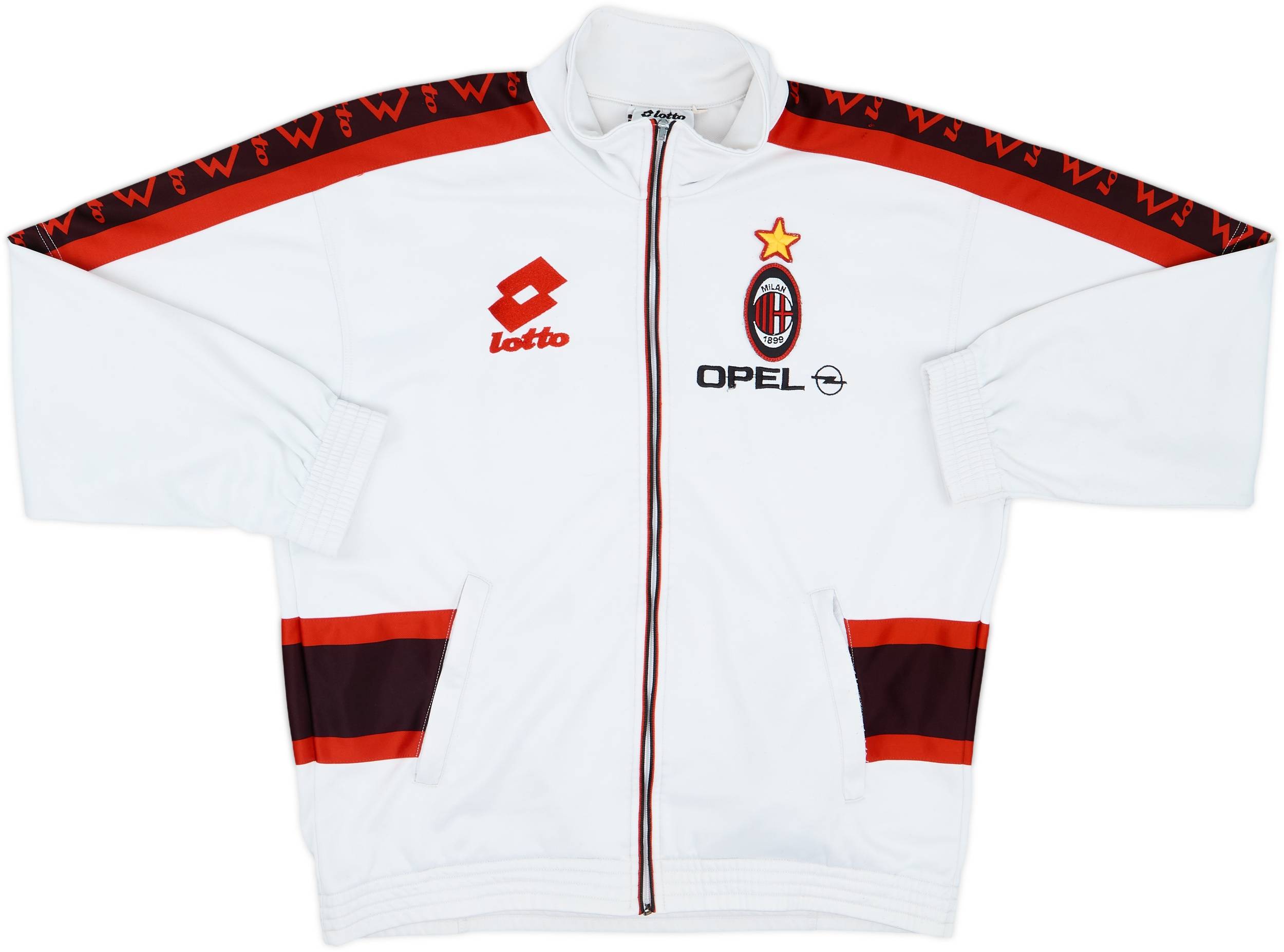 1995-96 AC Milan Lotto Track Jacket - 5/10 - (L)