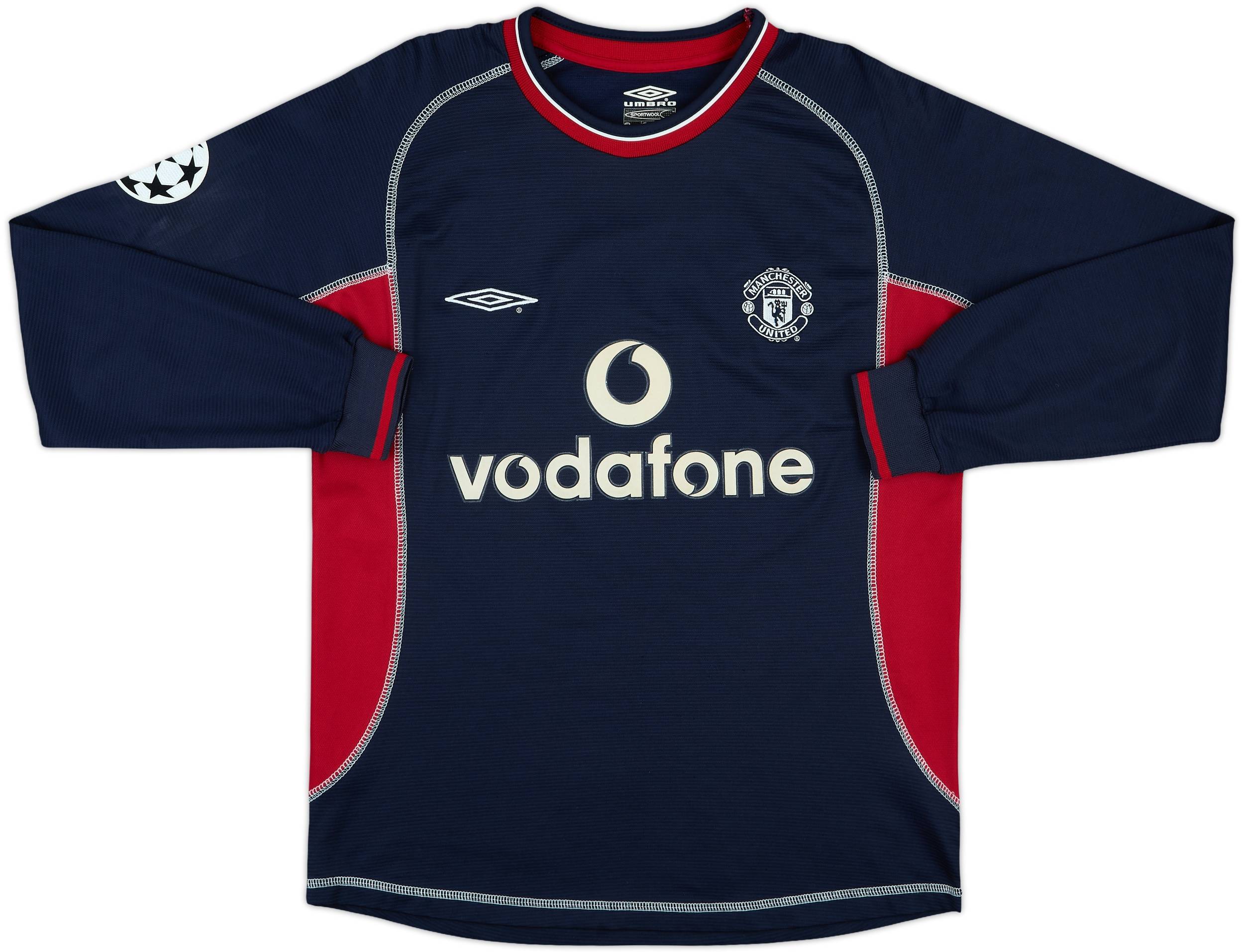 2000-01 Manchester United Third L/S Shirt Beckham #7 - 7/10 - (M)