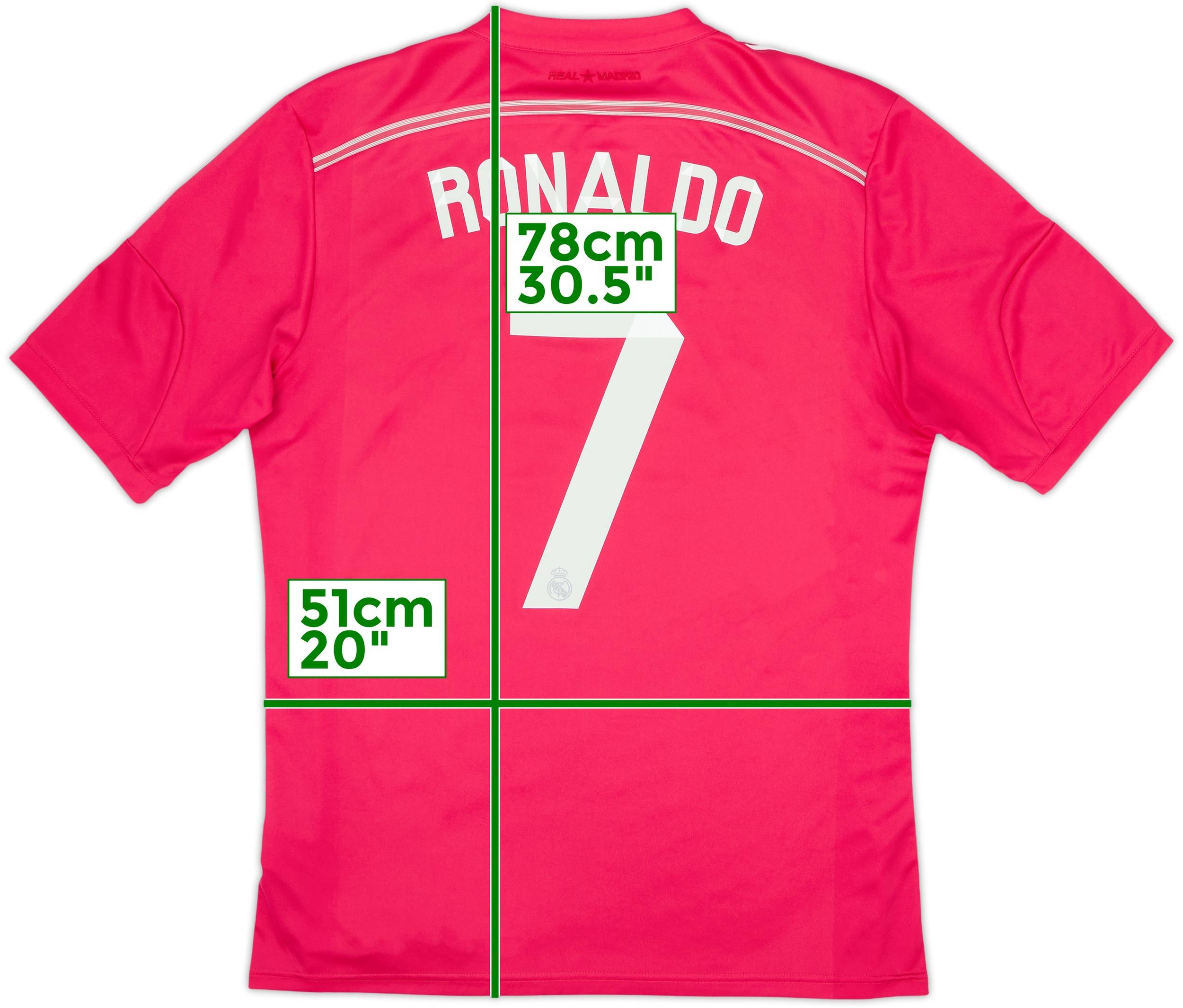 2014-15 Real Madrid Away Shirt Ronaldo #7 - 7/10 - (L)