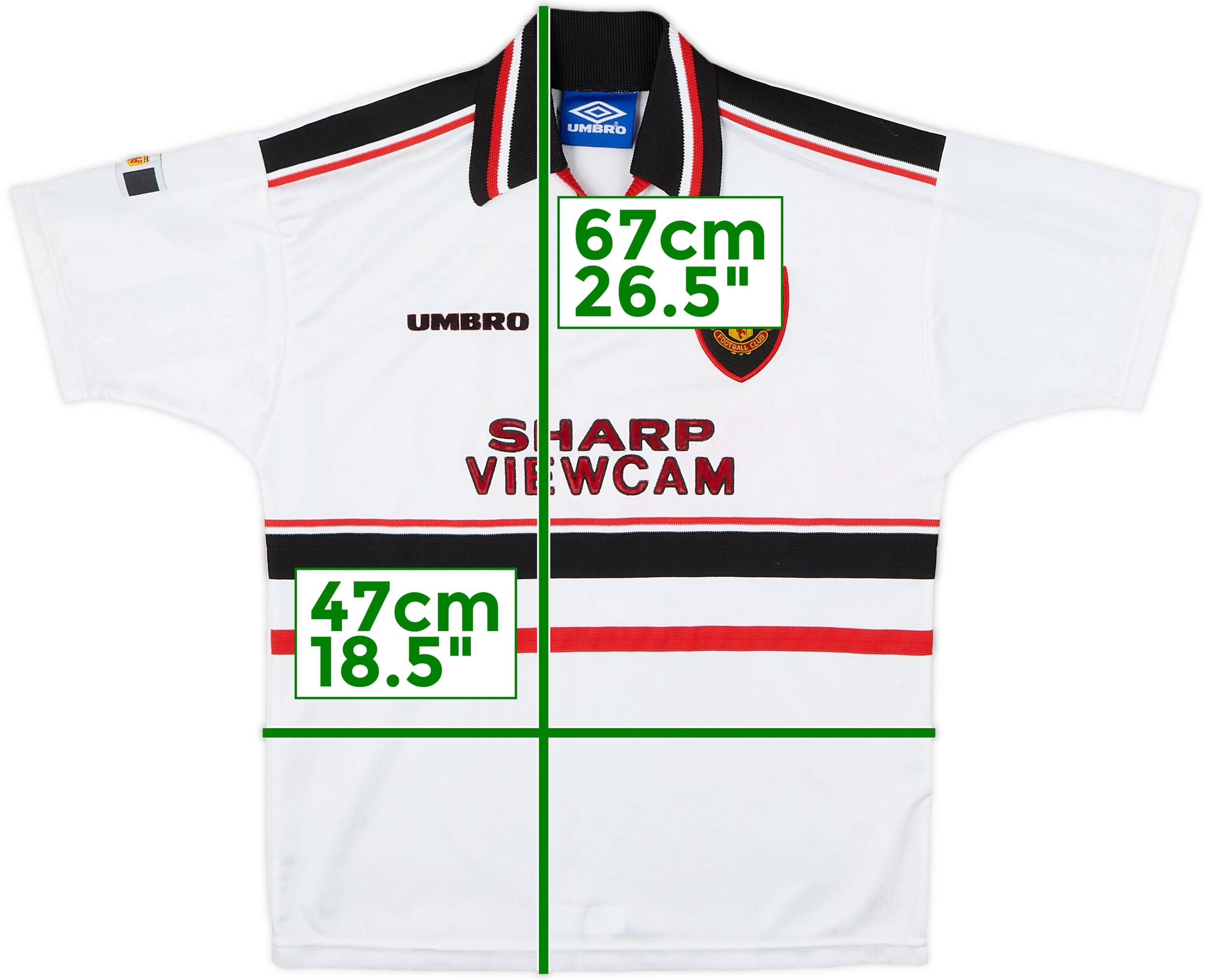 1997-99 Manchester United Away Shirt - 6/10 - (L.Boys)