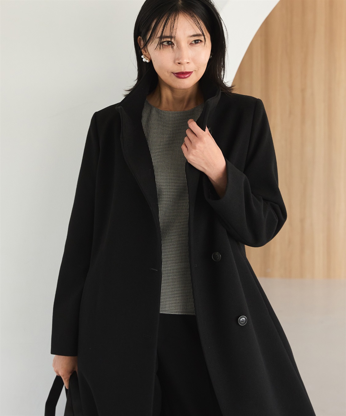 スタンドカラーコート A/C DESIGN BY ALPHA CUBIC｜クロスプラス公式