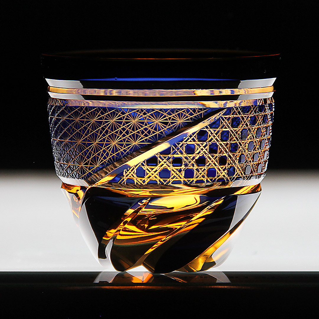 Jewel Kiriko 渦凛-karin の酒杯 琥珀瑠璃の通販情報 - Craft Style