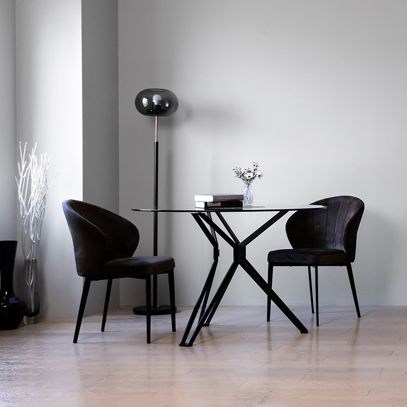 テーブル・チェア・ハンモック GLASS TENBAN!SKULL TRIBAL GRAY