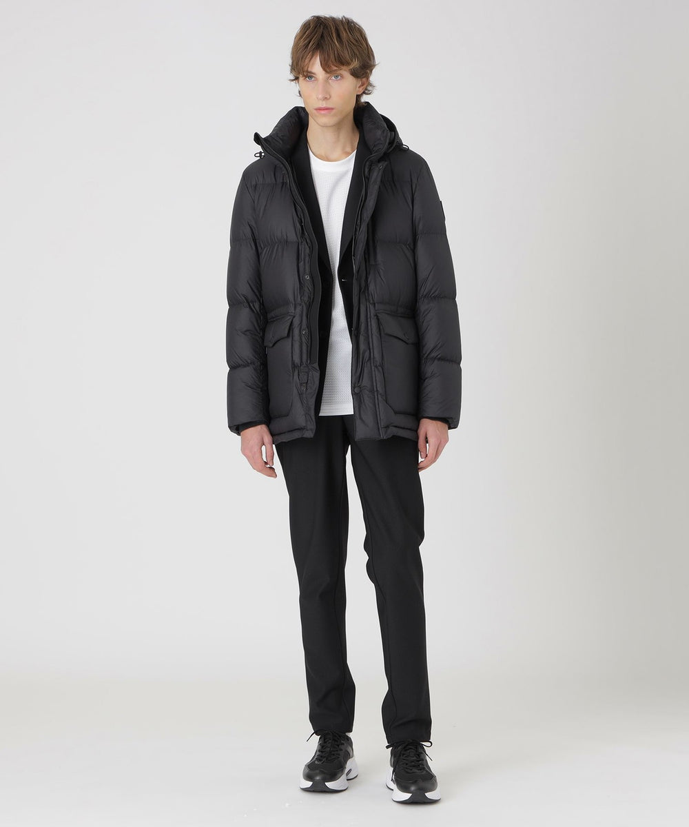 BLACK lab.】ライトウェイトミドルレングスリップダウン（ブルゾン