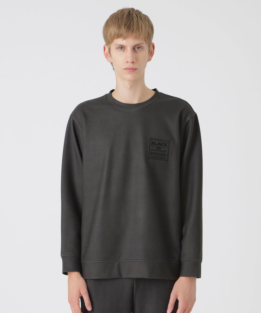 BLACK lab.】ダウンファブリックロゴスウェットシャツ（カットソー