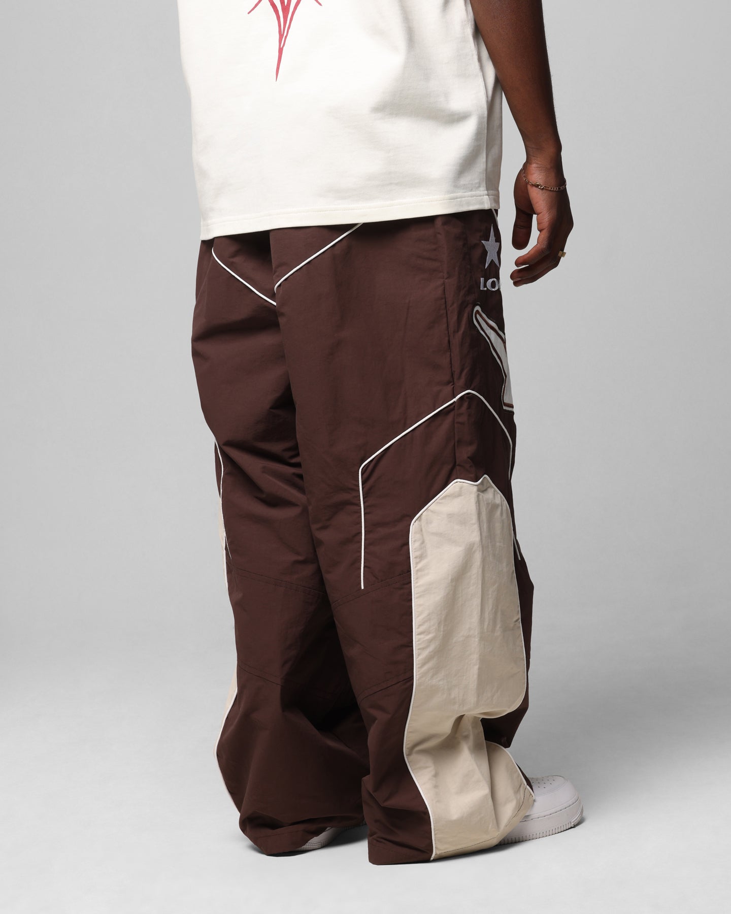 Loiter Motocross Parachute Pants Brown | Culture Kings US