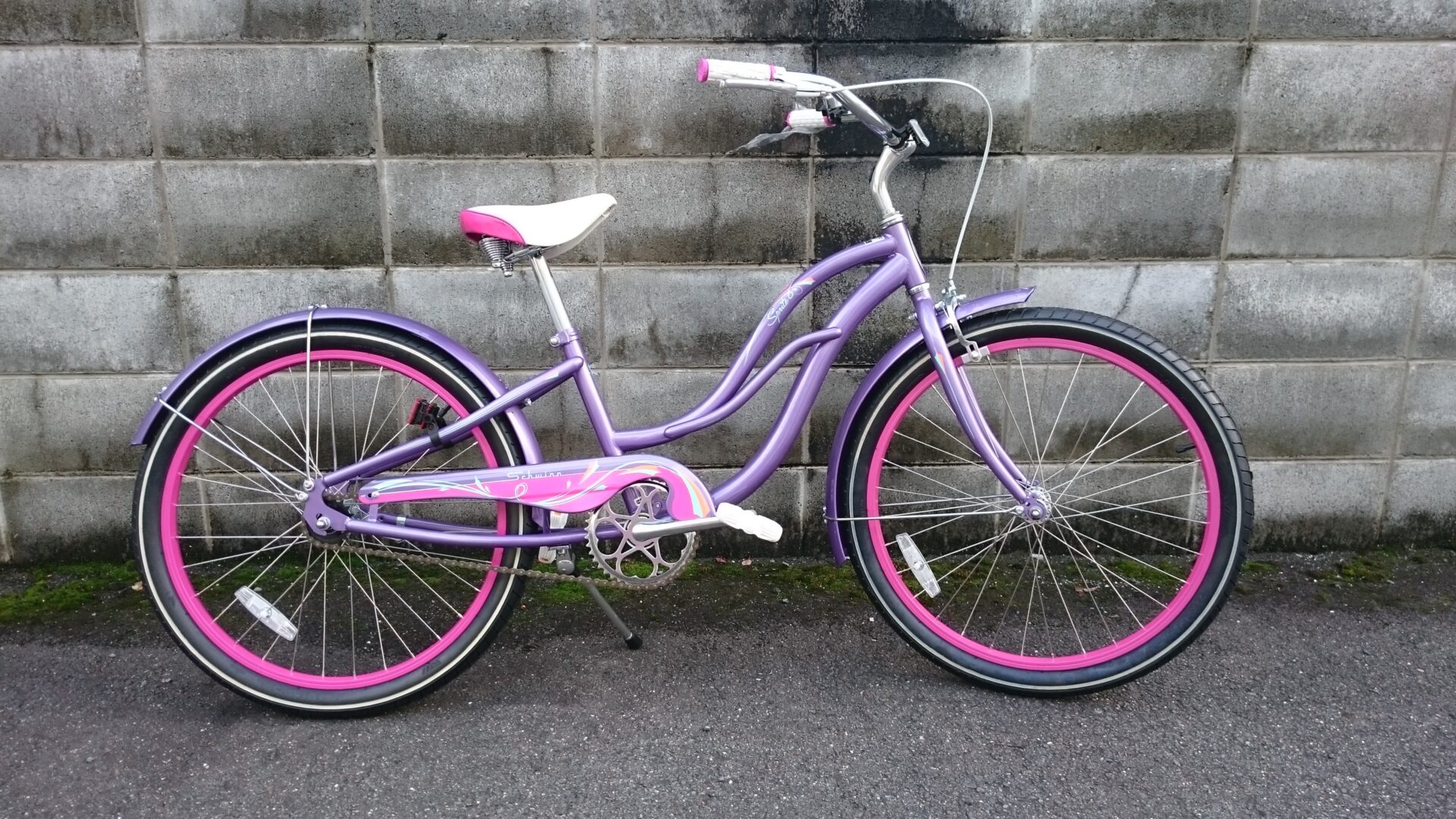 SCHWINN S-1 ビーチクルーザー パープル 紫 26インチ ファットタイヤ