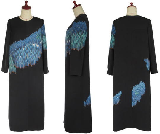 羽織リメイクワンピースドレスー26 - 留袖ドレス・着物ドレス・着物