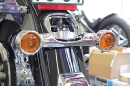 ショートターンシグナルバーの取り付け ハーレーカスタム