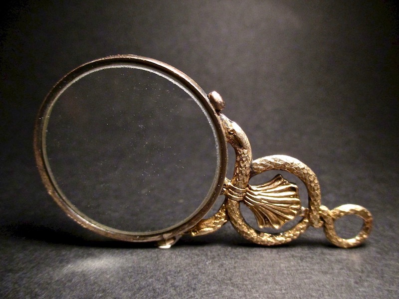 アンティークのルーペ／拡大鏡