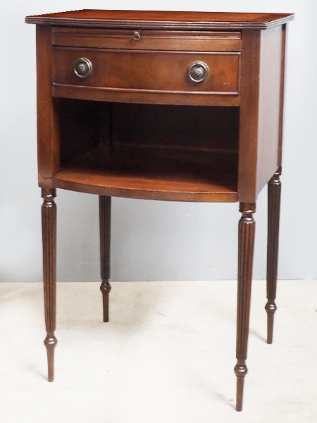 北海道高級民芸家具 古箪電話台 昭和レトロ 北海道高級民芸家具 古箪