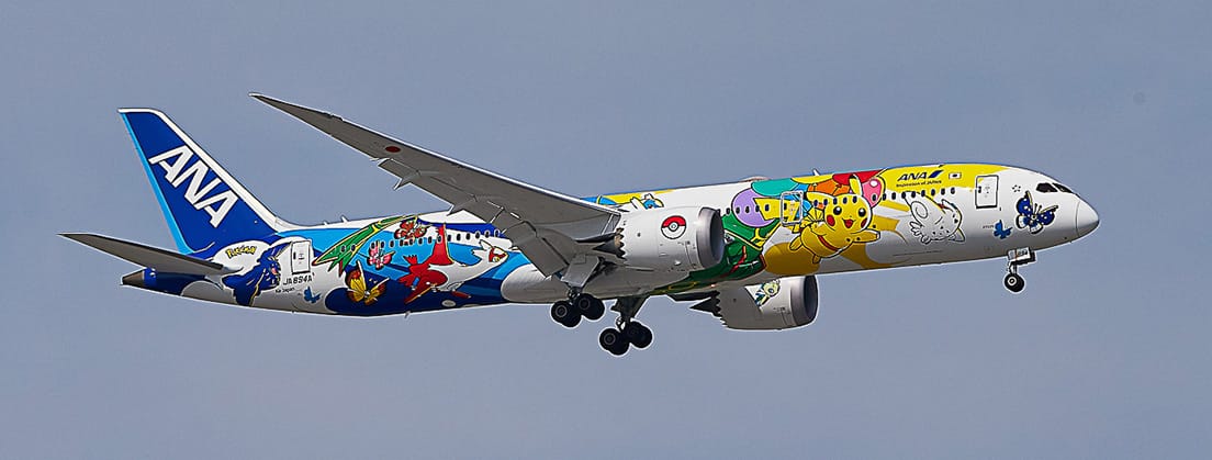 ANA 777-300ER イーブイJET 787-9ポケモンJET ANA Pokémon Livery
