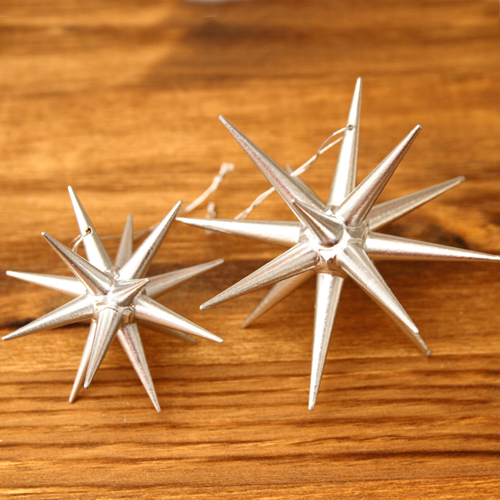 銀の星 立体 (小)【ベツレヘムの星 / クリスマスオーナメント】 | ANDCHILD