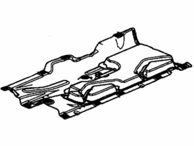 74670-TJB-A00 Genuine Acura Undercover Left, Front