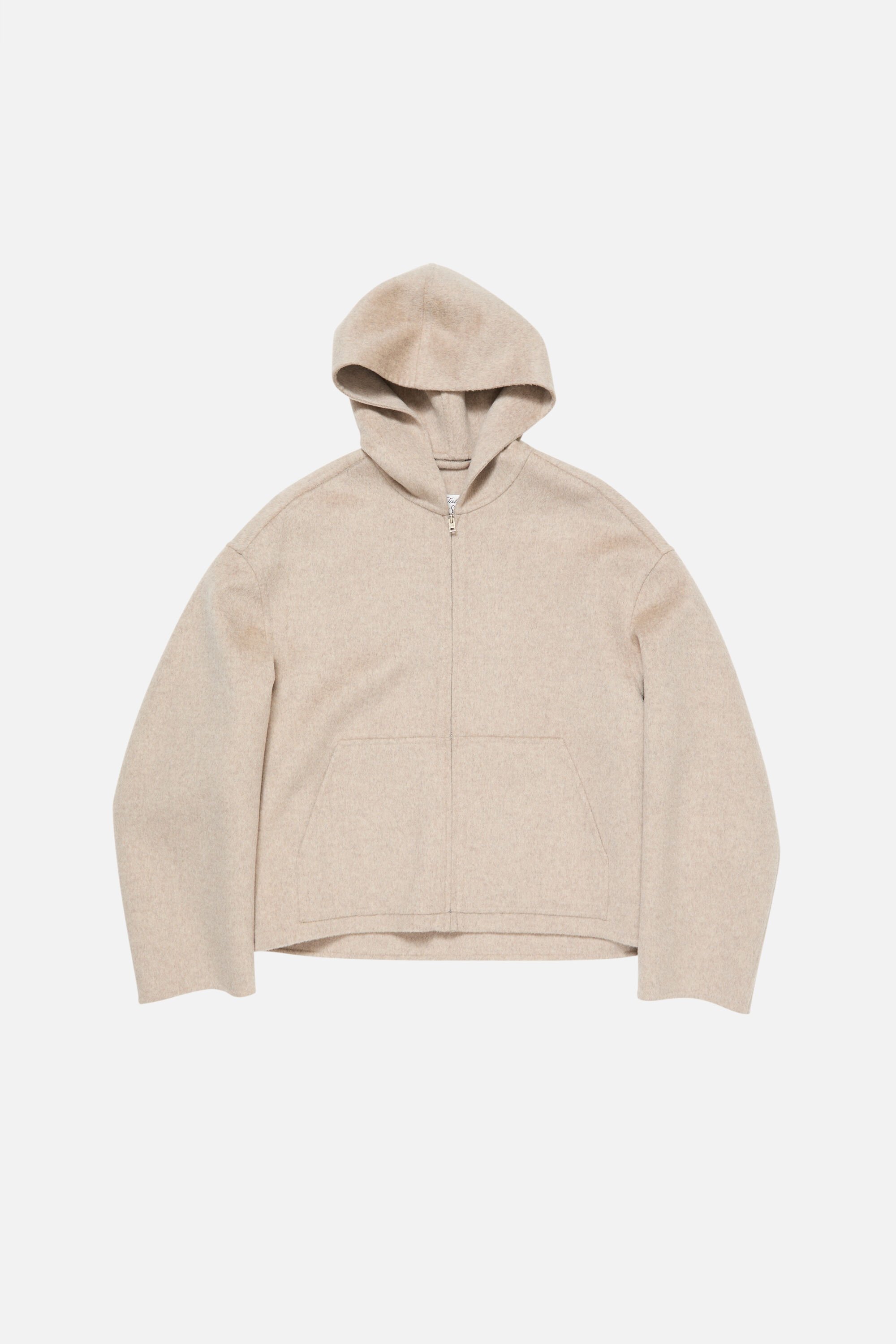 Acne Studios - Cashmere jacket with hood - Oatmeal melange
