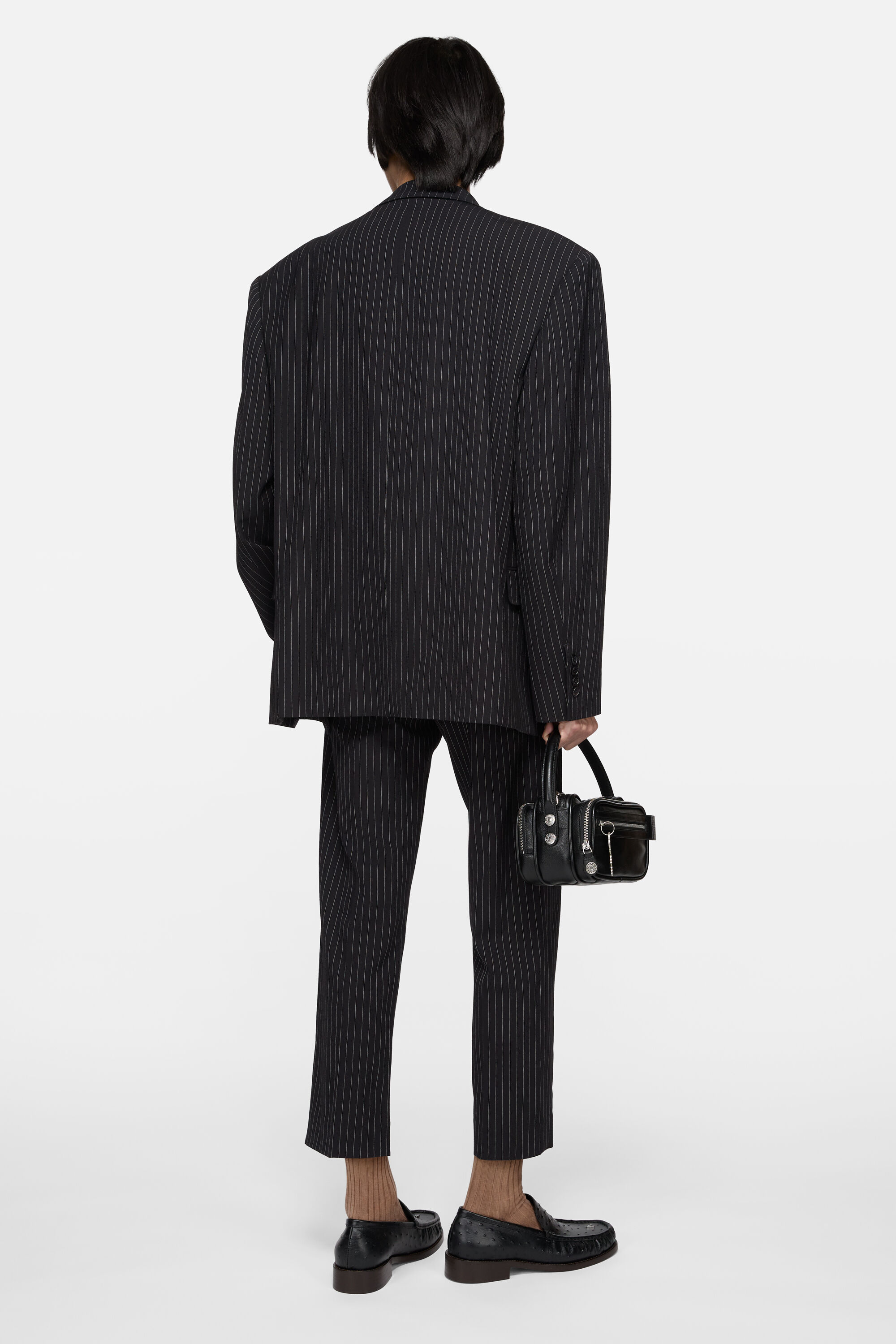 Acne Studios - ダブルブレストスーツジャケット - ネイビー/ホワイト