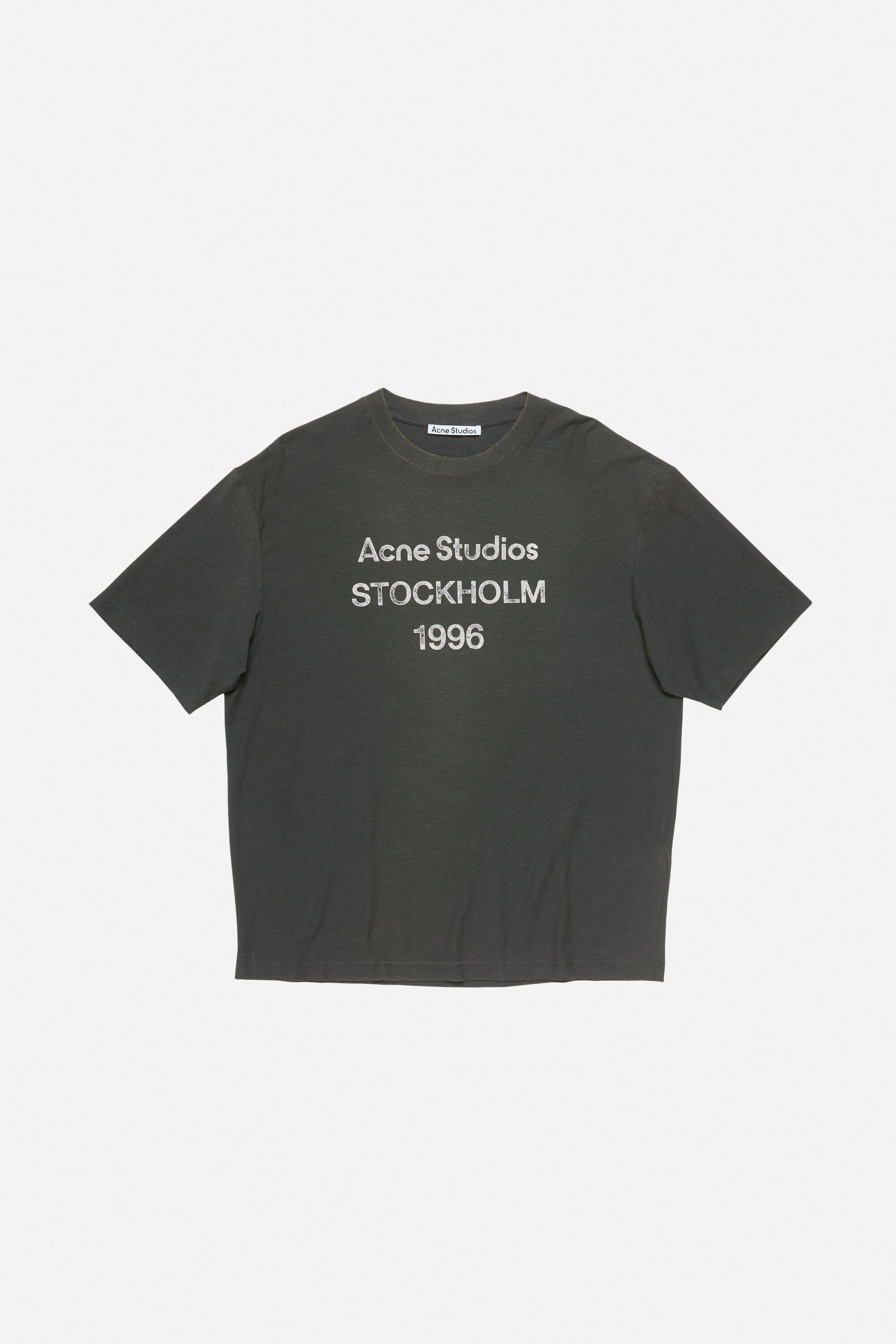 Acne Studios - ロゴTシャツ - リラックスフィット - フェイデッドブラック