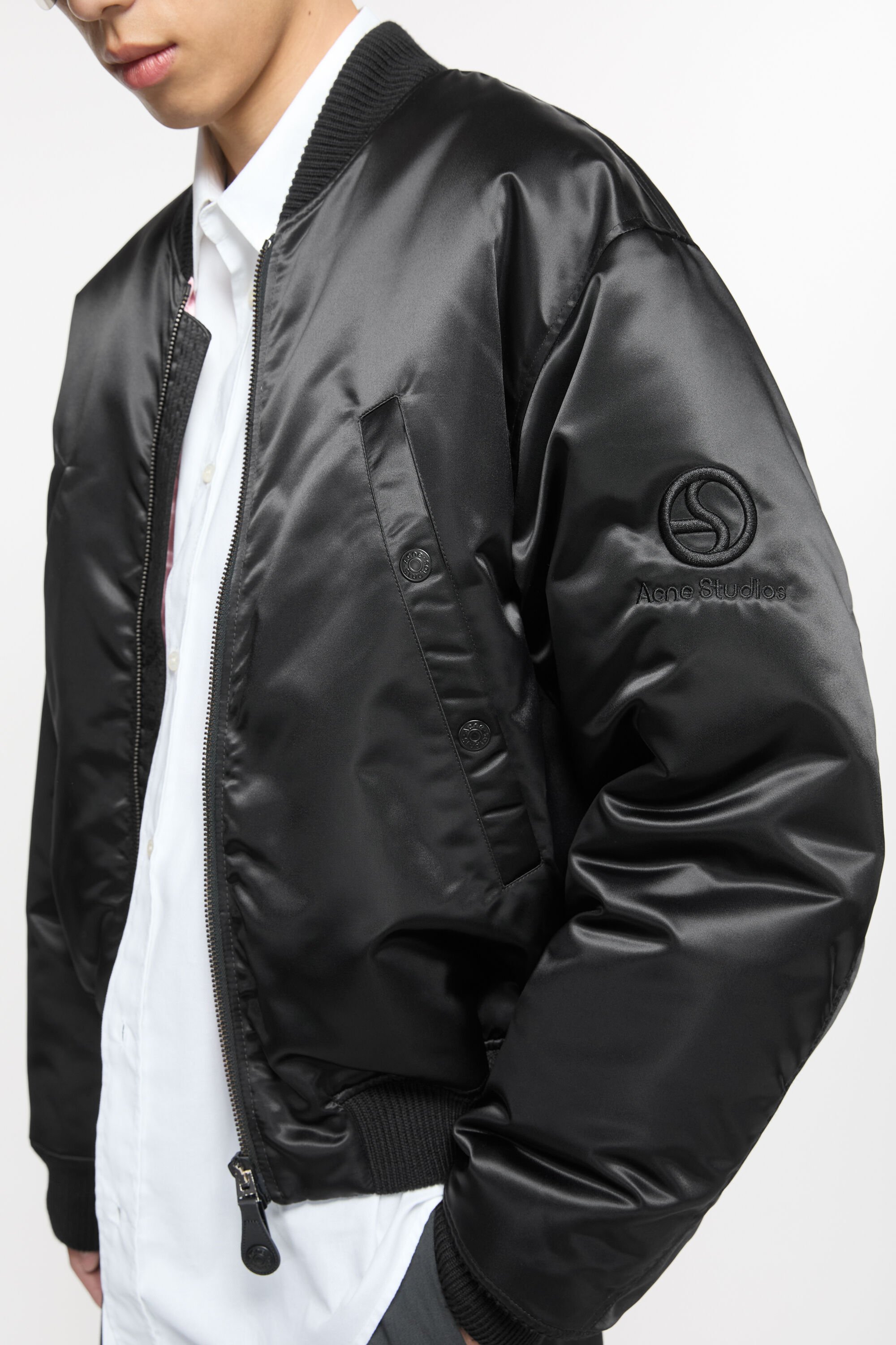 Acne Studios - Bomber jacket logogram - Black