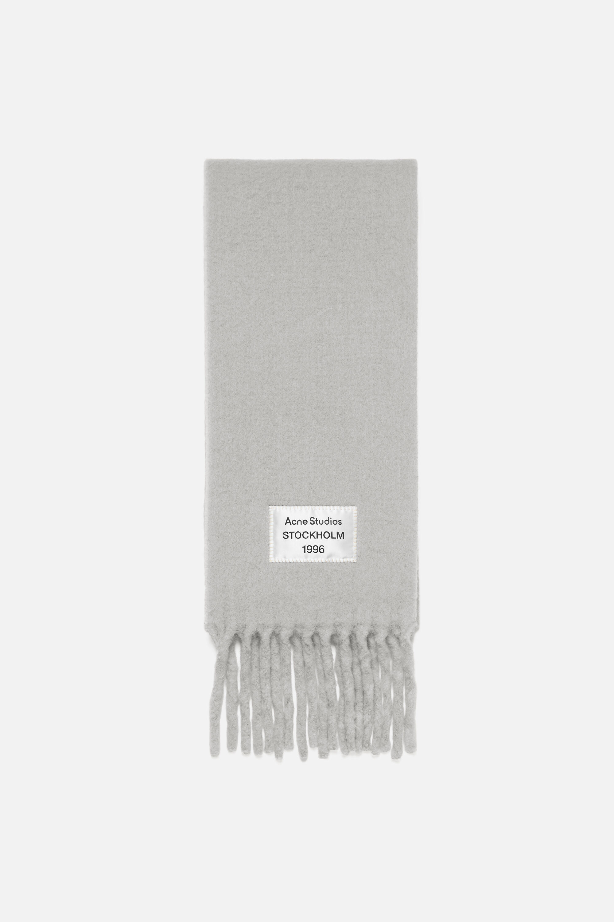 Acne Studios - Bicolour Alpaca Scarf - Grey/light grey