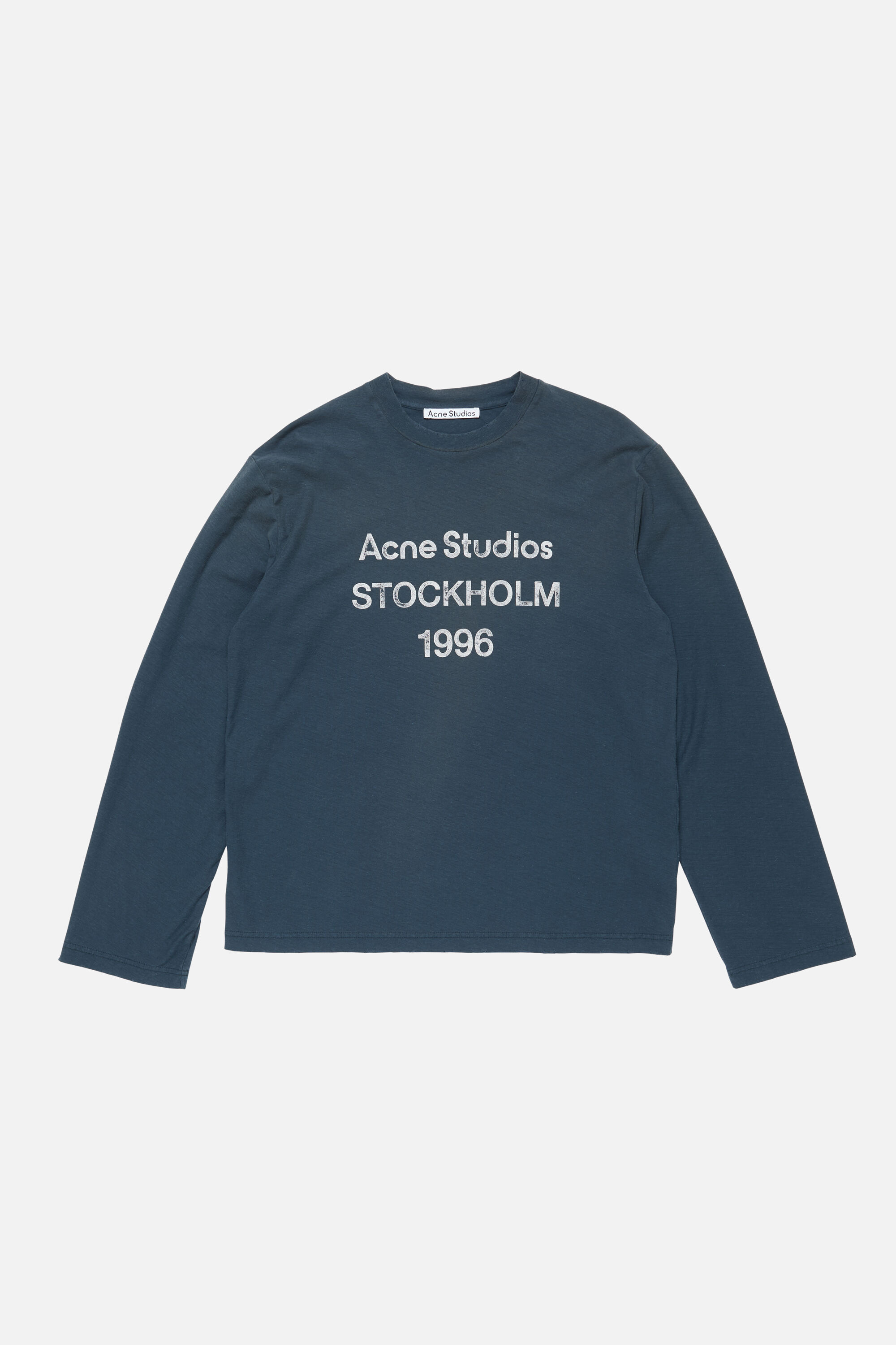 Acne Studios - ロゴTシャツ - リラックスフィット - ディープブルー