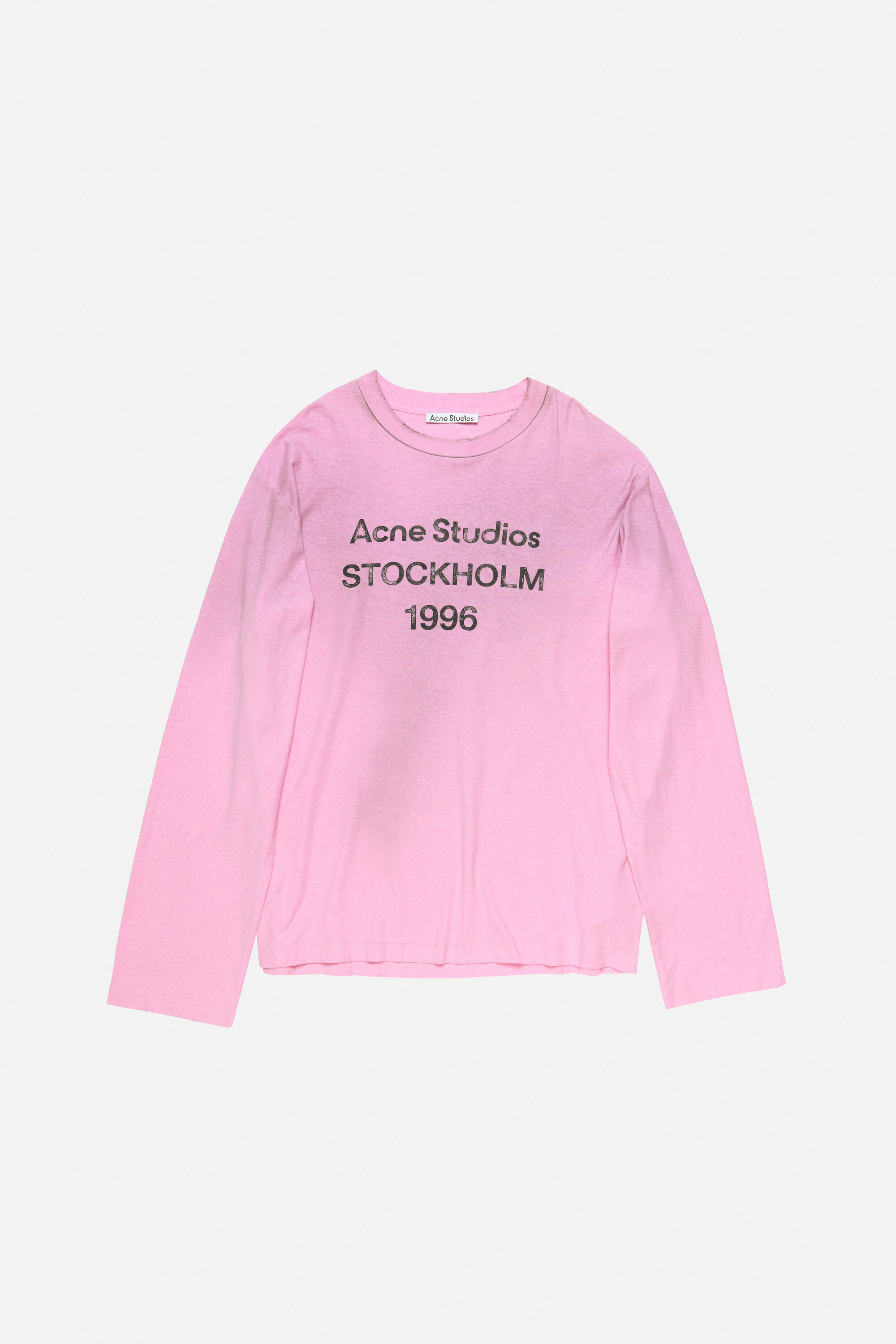 Acne Studios - Logo-T-Shirt – lockere Passform - Zuckerwatte rosa